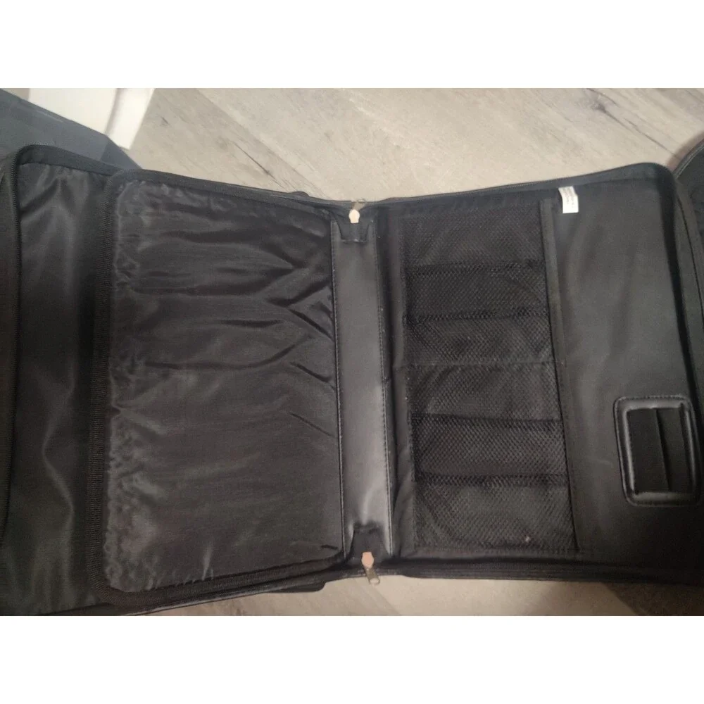 dnp Black Solid Padded Laptop Case‎ with Partitioned Compartments